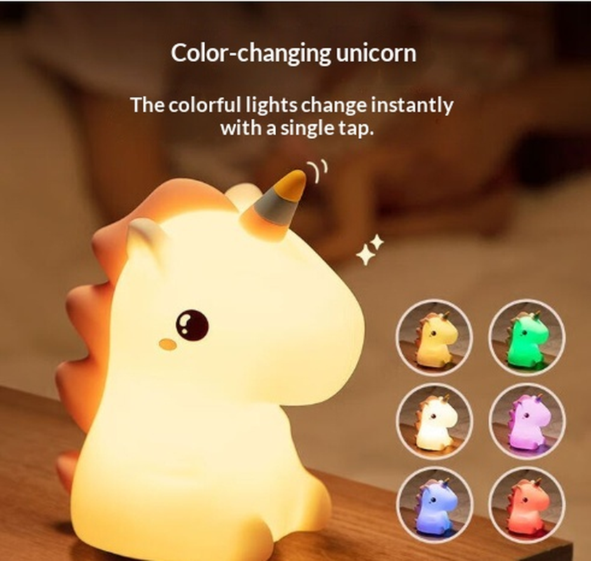 Halloween Pumpkin Night Light – Cute Soft Silicone, Touch Dimmable & Rechargeable